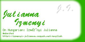 julianna izmenyi business card
